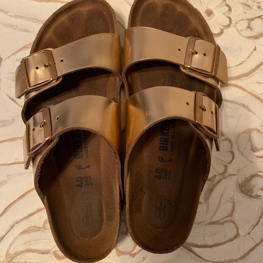 Gold Metallic Birkenstock